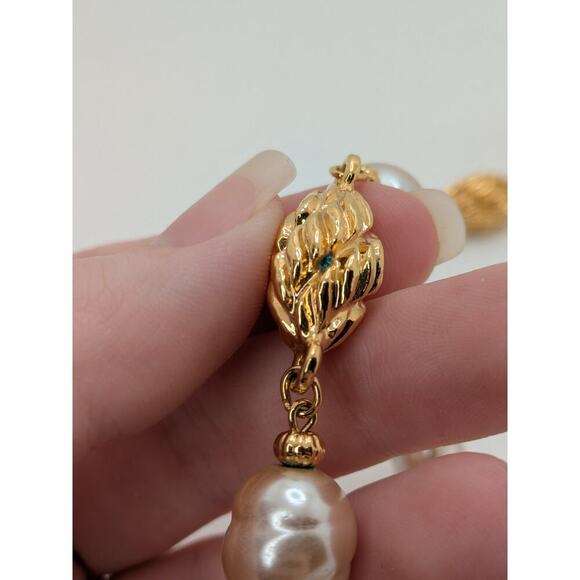 St. John Baroque Gold Station 61" Adjustable Belt Designer Signed - Picture 4 of 4